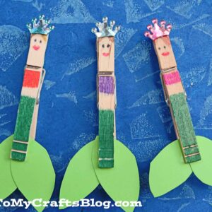 Clothespin Mermaids - Kid Craft Idea For Summer