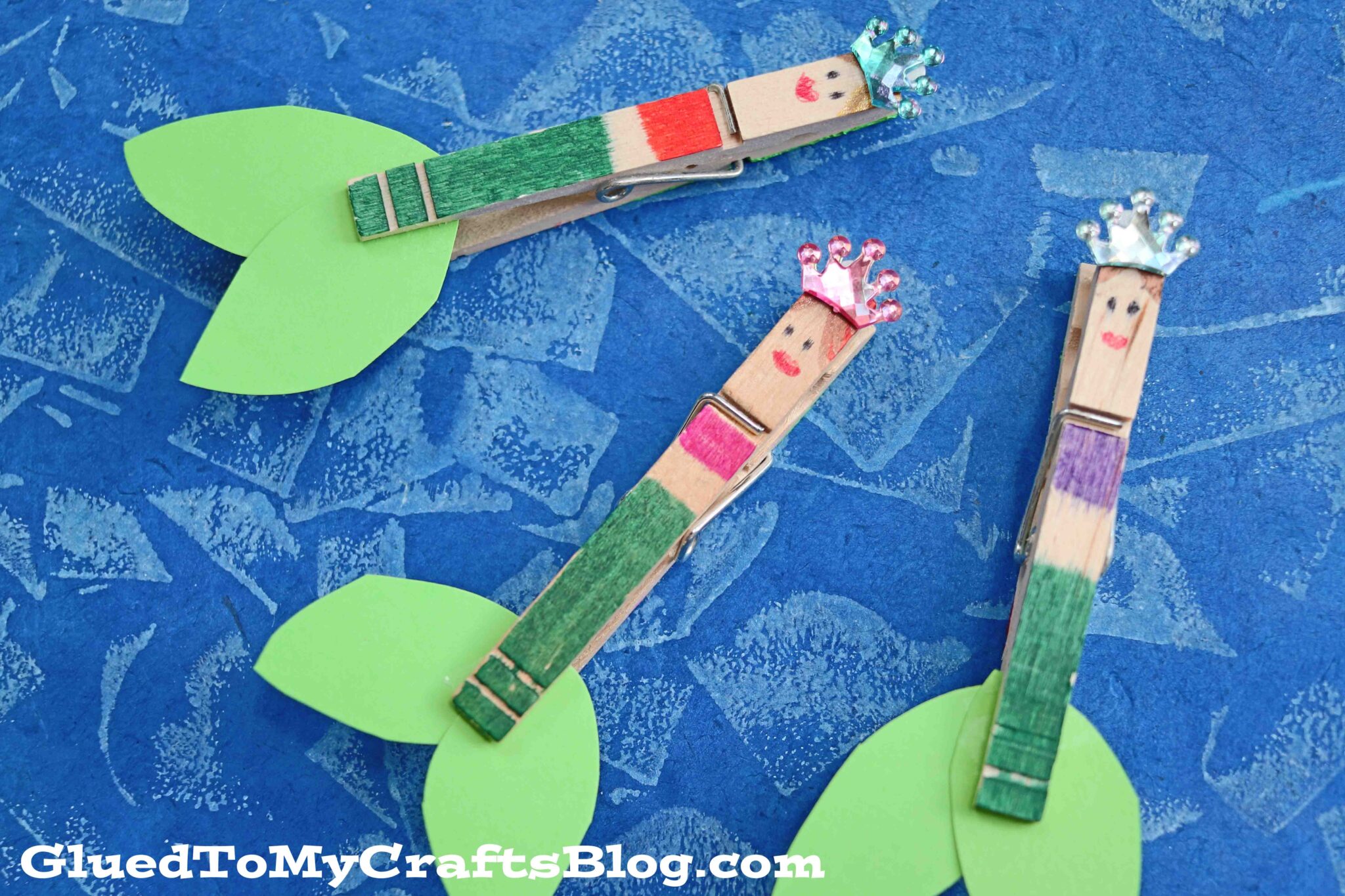 Clothespin Mermaid Craft Idea For Kids