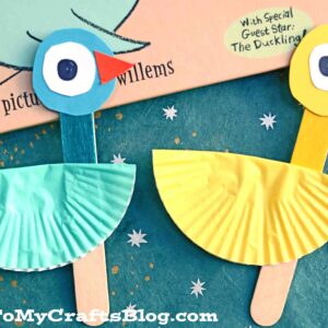 Cupcake Liner Pigeon & Duckling Puppet - Kid Craft