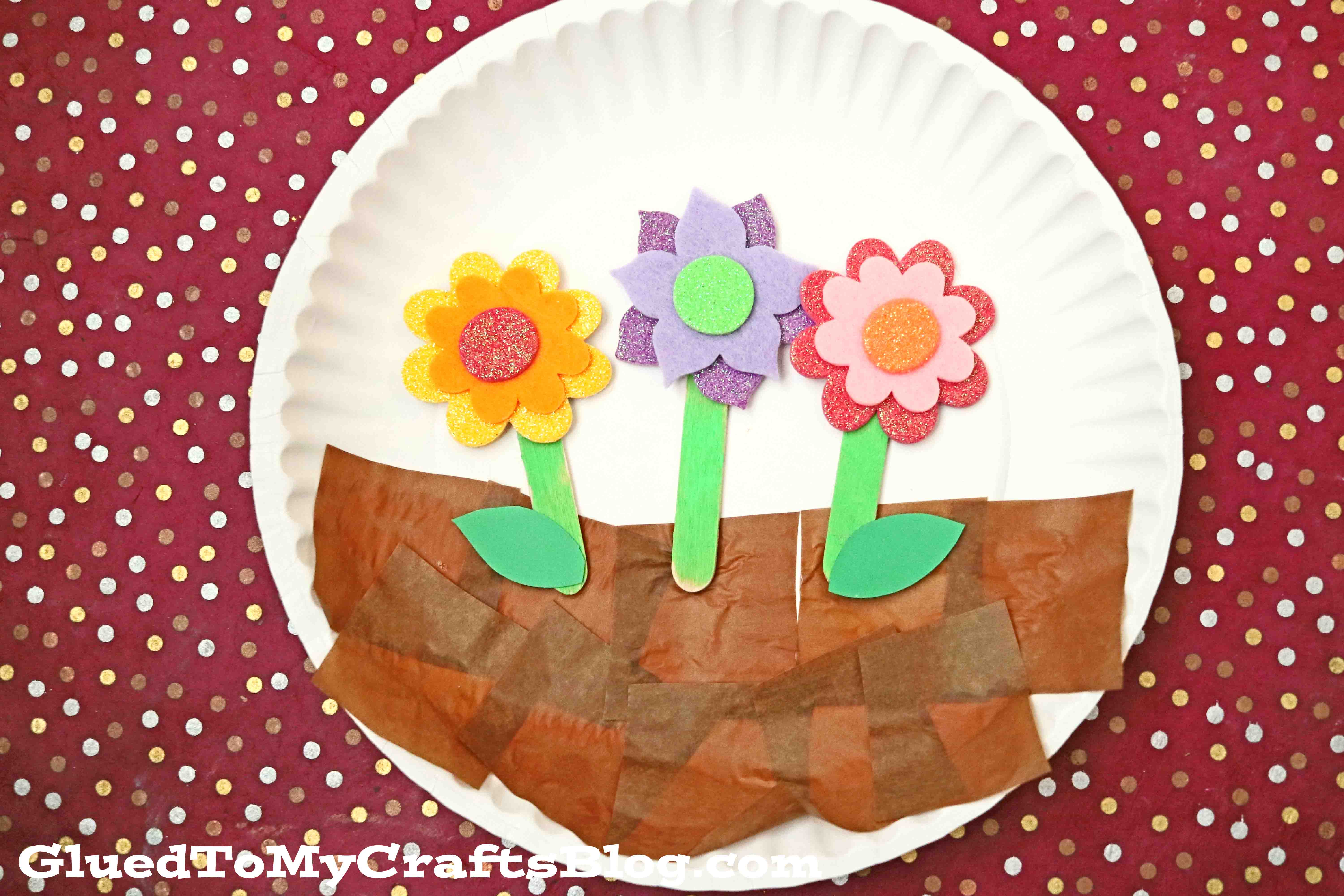 Paper Plate Spring Scene - Kid Craft