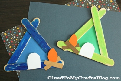 Popsicle Stick Tent - Camping Craft