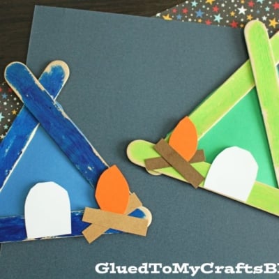 Popsicle Stick Tent - Camping Craft