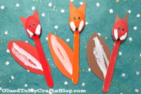 Wooden Spoon Fox Puppet - Kid Craft Idea