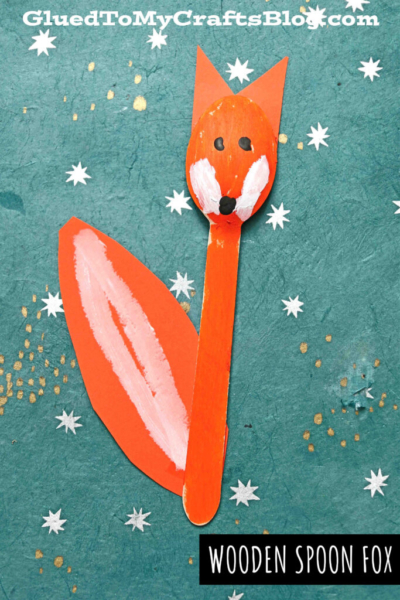 Wooden Spoon Fox Puppet - Kid Craft Idea