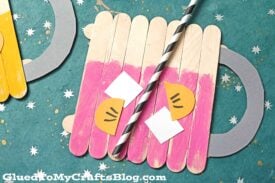 Popsicle Stick Pink Lemonade - Kid Craft Idea For Summer