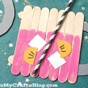 Popsicle Stick Pink Lemonade - Kid Craft Idea For Summer