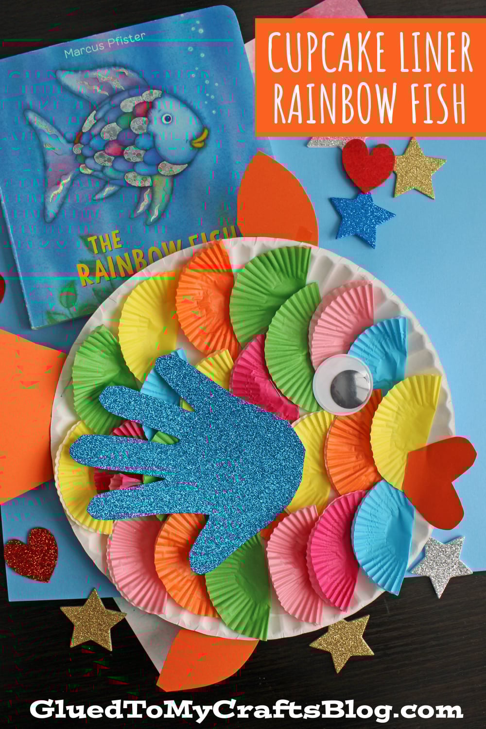 Paper Plate & Cupcake Liner Rainbow Fish Craft