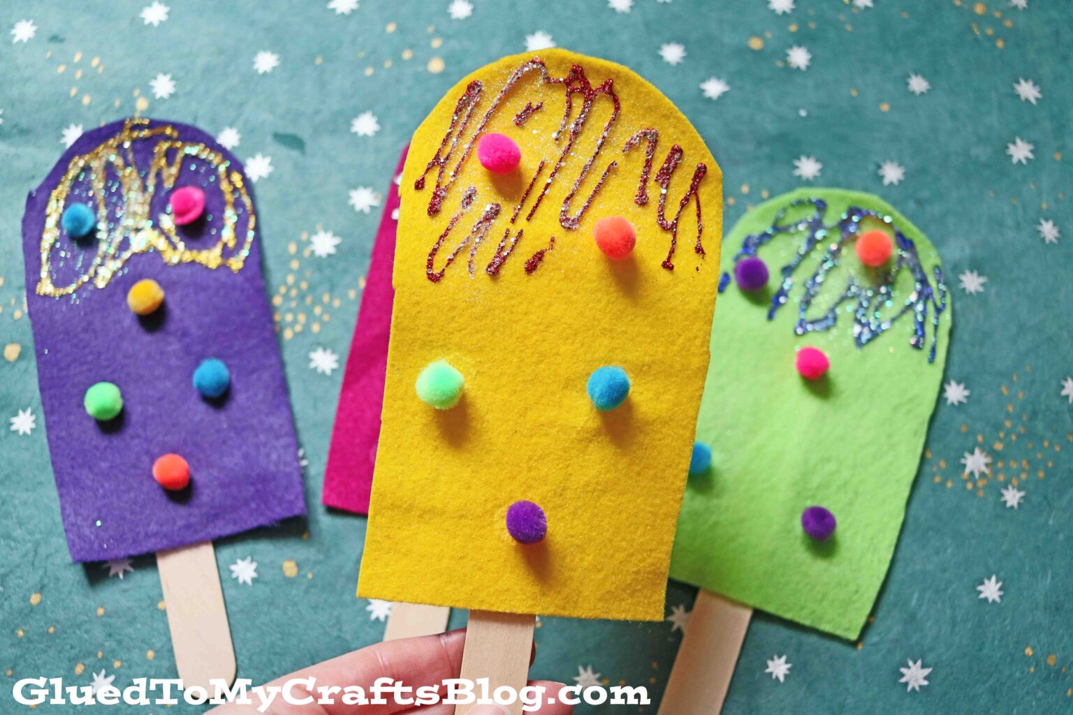 Felt Pretend Play Popsicles Craft