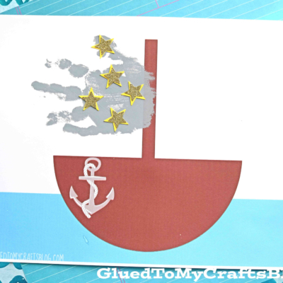 Handprint Sailboat Keepsake - Summer Kid Craft Idea