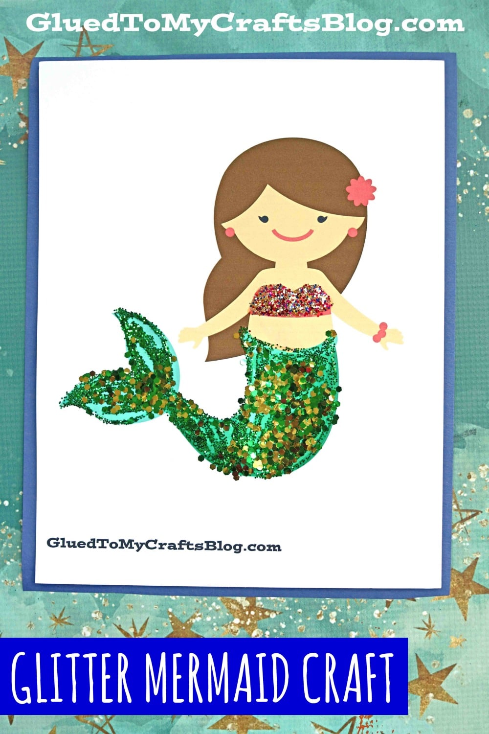 Paper & Glitter Mermaid Tail Craft