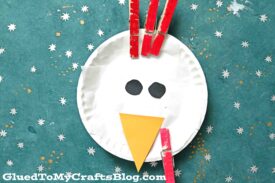 Paper Plate & Clothespin Chicken Craft For Kids To Make