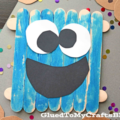 Popsicle Stick Cookie Monster - Kid Craft