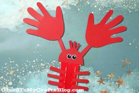Popsicle Stick Handprint Lobster - Kid Craft