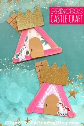 Popsicle Stick Princess Castle - Kid Craft Idea