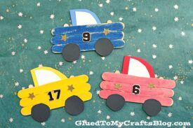 Super FAST Popsicle Stick Race Cars - Kid Craft Tutorial