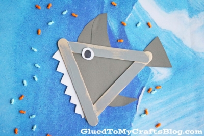 Popsicle Stick Shark
