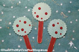 Popsicle Stick Apple Trees - Kid Craft Idea For Apple Picking Season!