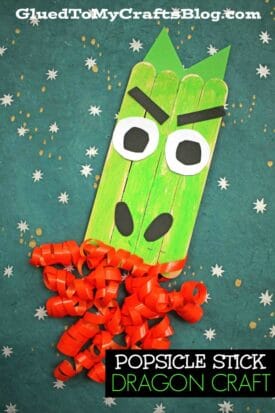 Popsicle Stick Firing Breathing Dragon - Kid Craft