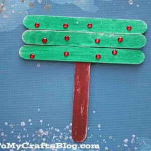 Popsicle Stick T is for Tree - Fall Kid Craft Idea
