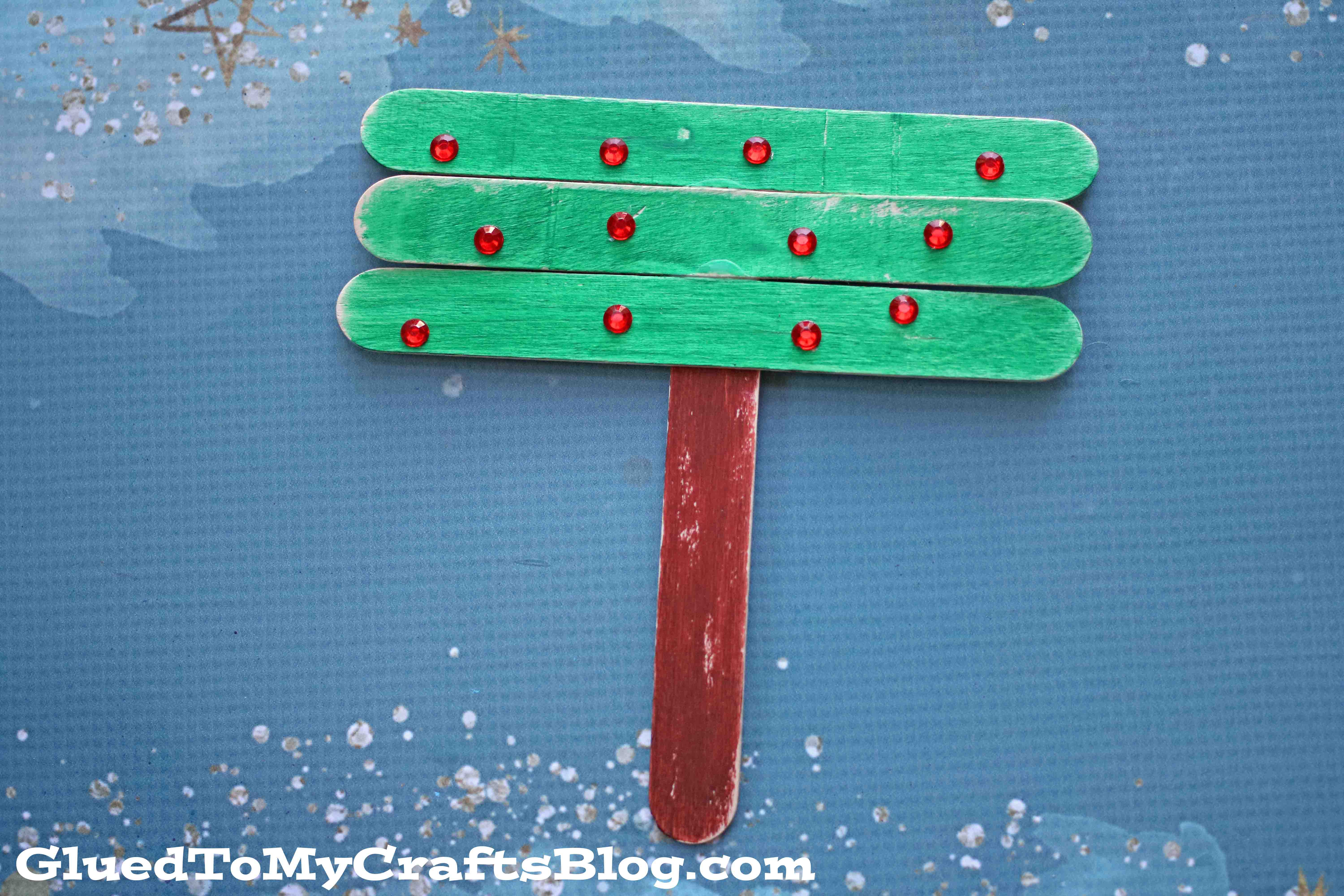 Popsicle Stick T is for Tree - Fall Kid Craft Idea