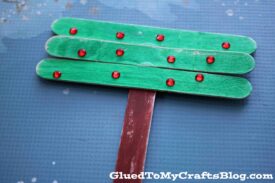 T is for Tree - Popsicle Stick Kid Craft