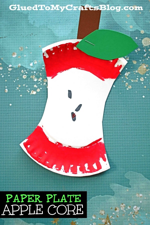 Paper Plate Apple Core