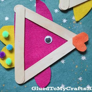 Popsicle Stick & Craft Felt Fish - Kid Craft Idea