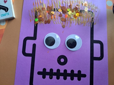 Fork Painted Monster Hair Craft