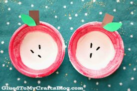 Simple Paper Bowl Apple - Kid Craft