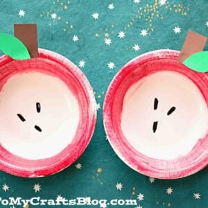 Simple Paper Bowl Apple - Kid Craft