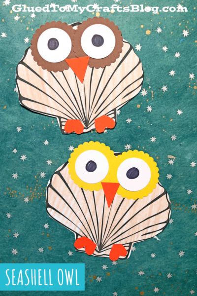 Paper Seashell Owl Craft For Kids To Tackle This Summer