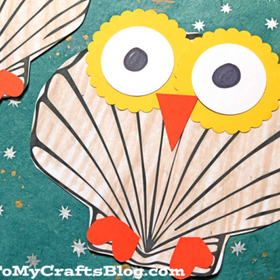 Paper Seashell Owl Craft For Kids To Tackle This Summer