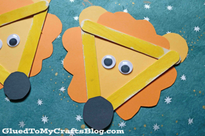 Popsicle Stick Lion Head - Kid Craft Idea