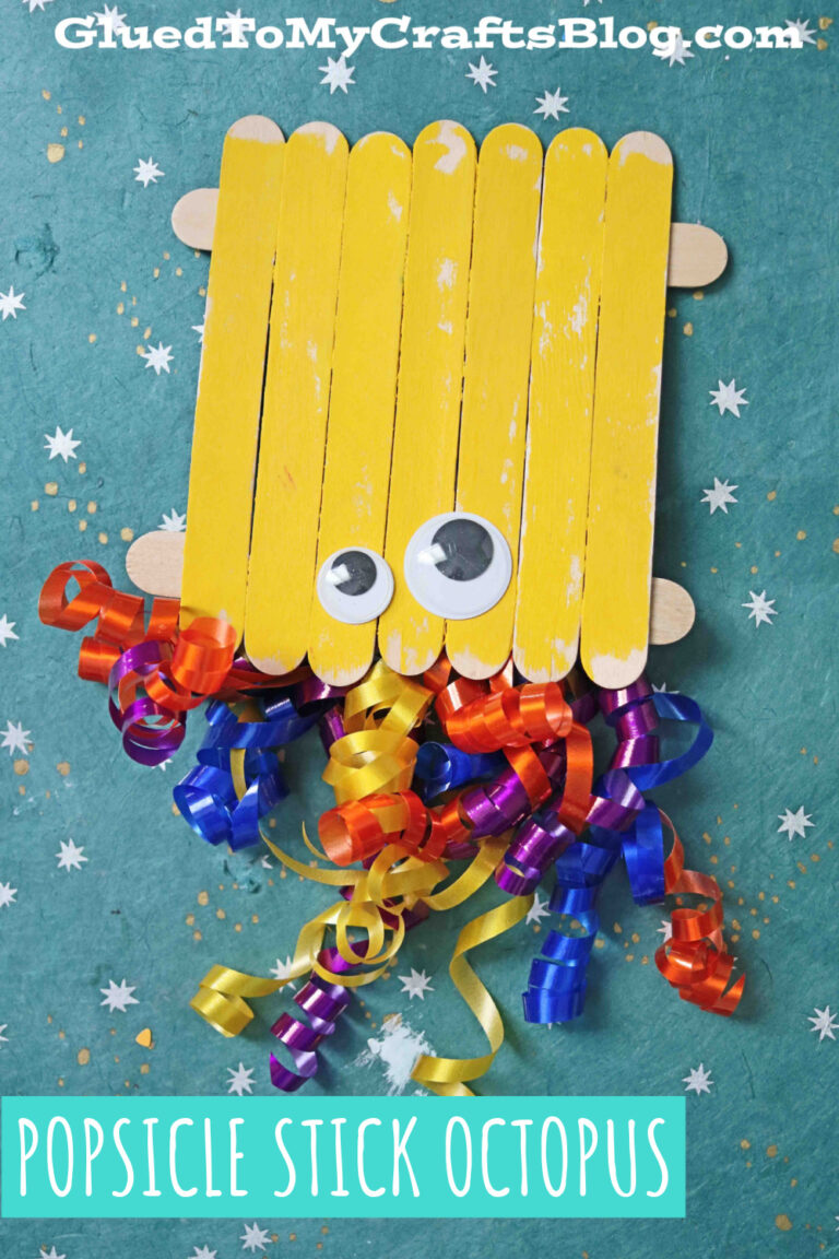 Popsicle Stick Octopus Craft Idea
