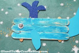 Popsicle Stick Whale - Kid Craft Idea