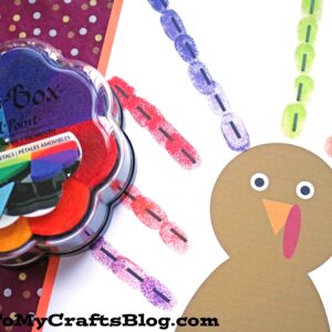 Thumbprint Turkey Kid Craft Idea w/free printable