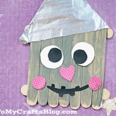Popsicle Stick Tin Can Man – Kid Craft Idea