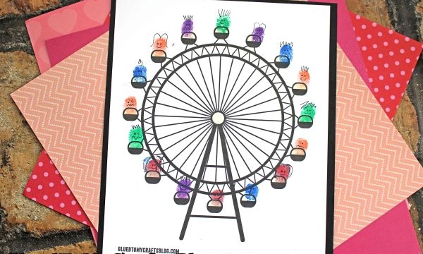 Thumbprint Ferris Wheel Craft