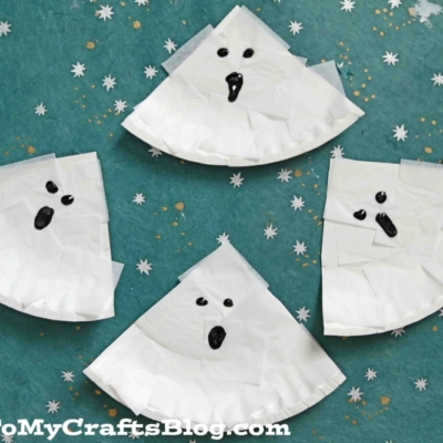 Tissue Paper & Paper Plate Ghosts