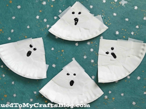 Tissue Paper & Paper Plate Ghosts
