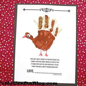 Handprint Turkey Poem - Free Printable