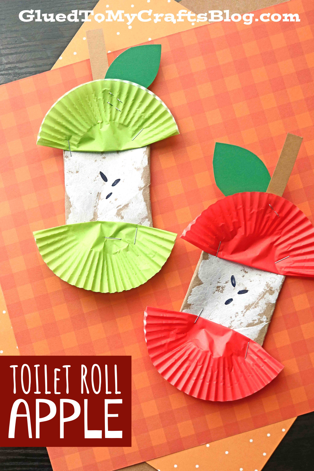 Cupcake Liner Toilet Paper Roll Apple