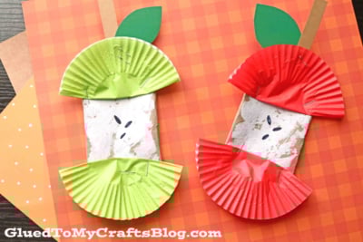 Cupcake Liner Toilet Paper Roll Apple