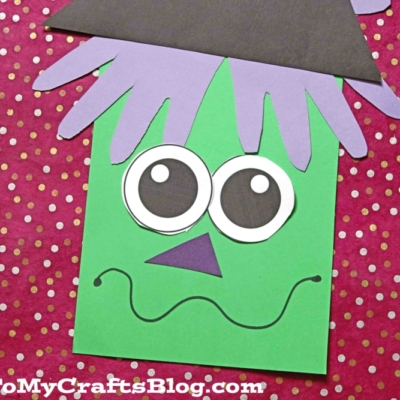 Paper Handprint Witch Keepsake