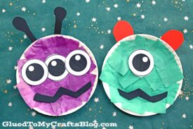 Paper Plate Monster - Kid Craft Idea For Halloween
