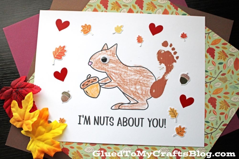 Squirrel Keepsake Craft Idea For Kids