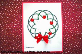 Glitter & Paper Christmas Wreath Kid Craft Idea