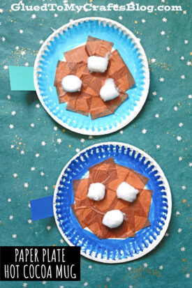 Paper Plate Hot Cocoa Mug - Kid Craft