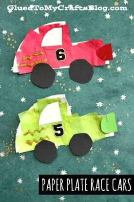 Speedy Paper Plate Race Cars - Kid Craft Idea For Racing Fans