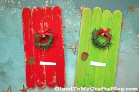 Popsicle Stick Christmas Door - Kid Craft